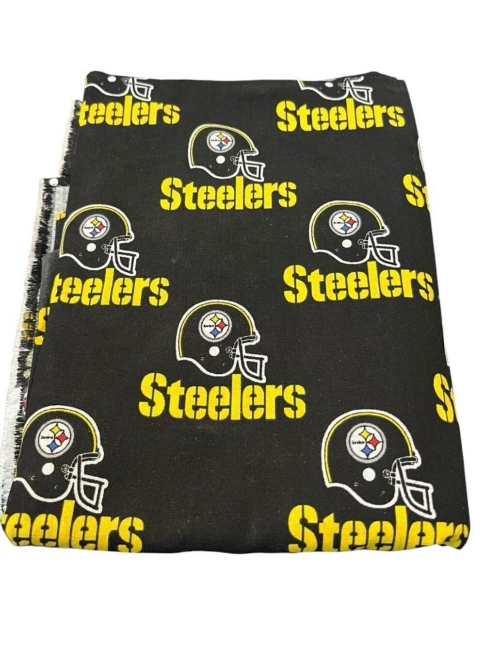 NFL Pittsburgh Steelers Football Cotton Fabric 1 3/4 Yards 60 x 63